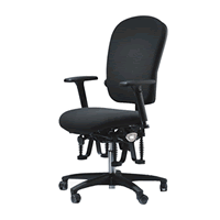 Der ergonomische B&uuml;rostuhl Salsa 360 office verf&uuml;gt &uuml;ber eine Vario-Back-Matic zur individuellen Anpassung der R&uuml;ckendruckeinstellung und ein integriertes Bioswing Sitzwerk.