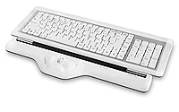 Die RollerMouse Free in wei&szlig; ohne Handauflagekissen. Modernes, schlankes Design. Ideal auch f&uuml;r den mobilen Einsatz.