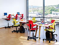 Der Sattelstuhl HAG Capisco Puls in Aktion: Beispiel Schule