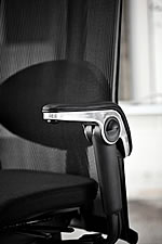 Detailansicht des B&uuml;rosessel Hag H09 in der Black Edition