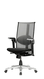 Der ergonomische B&uuml;rodrehsessel HAG H09 Inspiration Modell 9220 mit mittelhoher R&uuml;ckenlehne, mehrfach verstellbaren Armlehnen und verschiebbarem Lendenkissen.