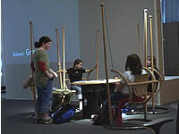movement - die Peter Opsvik Ausstellung
Prototyp des H&auml;ngestuhls Swing

Foto: &copy; Stefan Risse