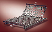 Bettsystem Lattoflex 300: Unterfederung im manuell verstellbaren Einlegerahmen 355.