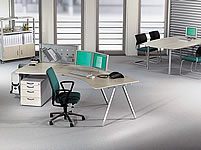 Büromöbelprogramm GO²shape Büromöbelprogramm GO²shape: Einrichtungsbeispiel mit Bockfüßen