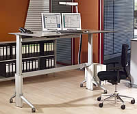 Schreibtisch Leuwico GO&sup2; Xmove in der Stehposition