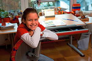 Moll Schreibtisch Runner: Kinder und Jugendliche sollen sich an ihrem "Arbeitsplatz" wohl f&uuml;hlen.