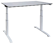 Das h&ouml;henverstellbare Tischgestell Ergon Plus mit 2-stufiger Motorverstellung (63 - 128 cm)