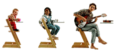 St&uuml;hle von Stokke: Der vielfach verstellbare Kinderhochstuhl Tripp Trapp mit 7 Jahren Garantie