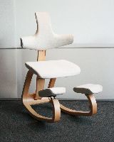Buche natur lackiert - Bezug "Luna" in Creme