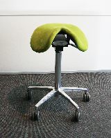 Bezug "Comfort" in gr&uuml;n - Gestell Alu poliert