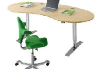 Antroprometische Tischform - Nierenform Bambus massiv