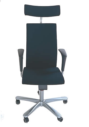 HAG Bürostuhl H04 Credo, Modell 4600, mit hoher Rückenlehne, Armlehnen sind Standard, Kopfstütze ist Zusatzausstattung