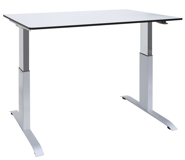 Ergon Green 1 hat eine 1-stufige Höhenverstellung mit Gasfederlift (Höhe ohne Tischplatte 71- 117 cm)